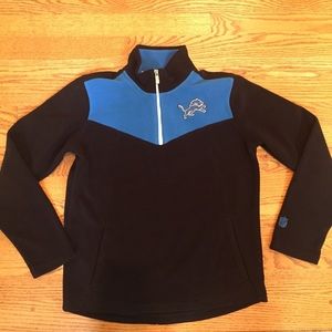 🔹2/$9🔹NFL TEAM APPAREL 1/4 zip fleece Lions